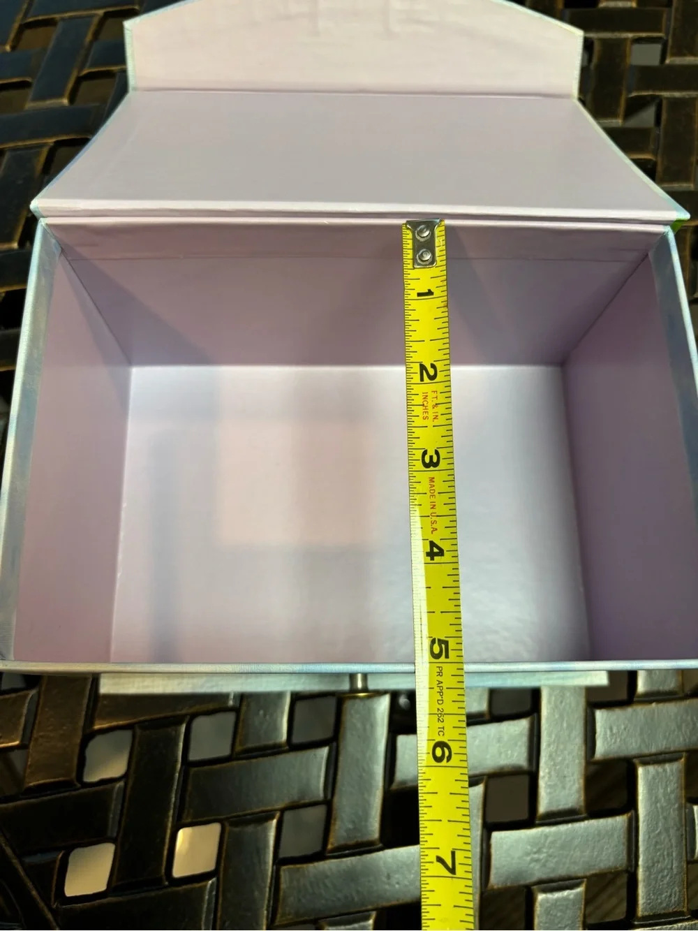 Bird Keepsake Box in Yellow and Blue